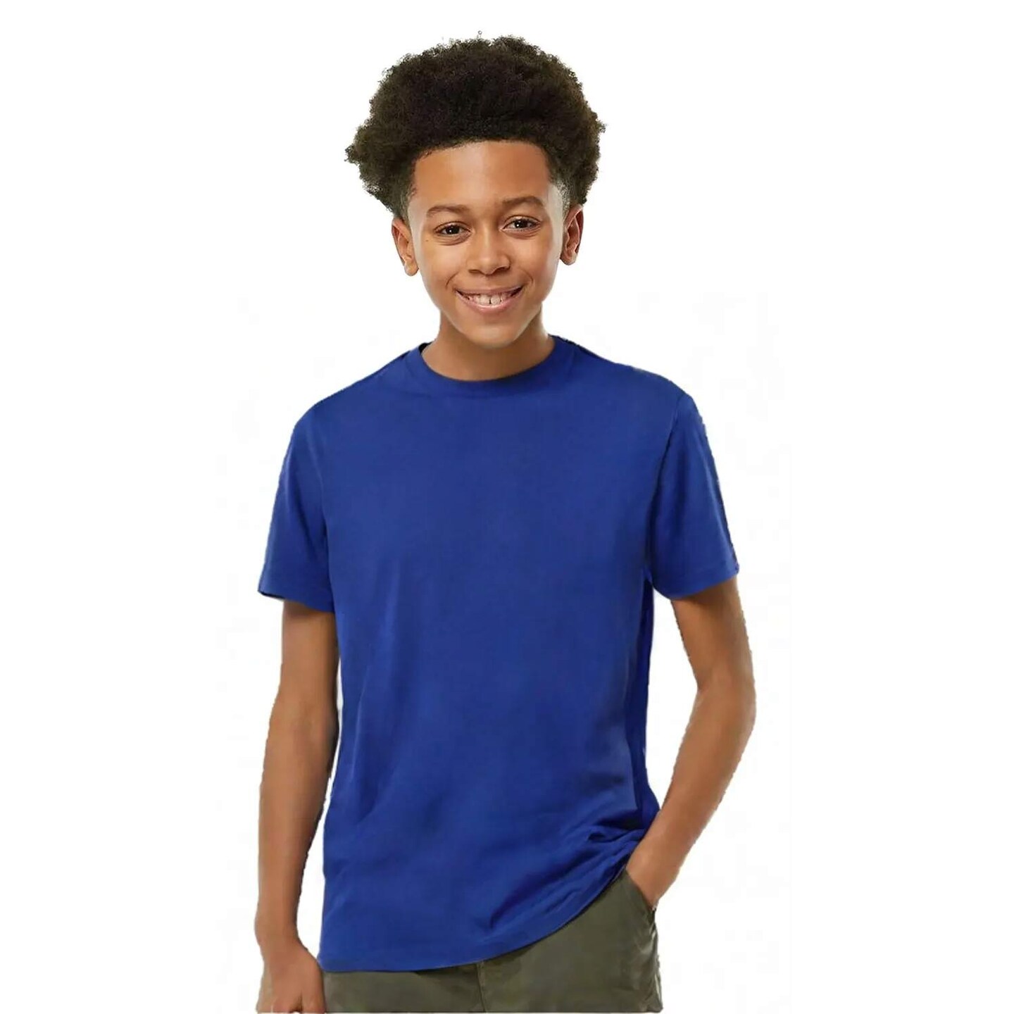 Youth EcoSmart Crewneck T-Shirt for School, Sports & Summer Outfits