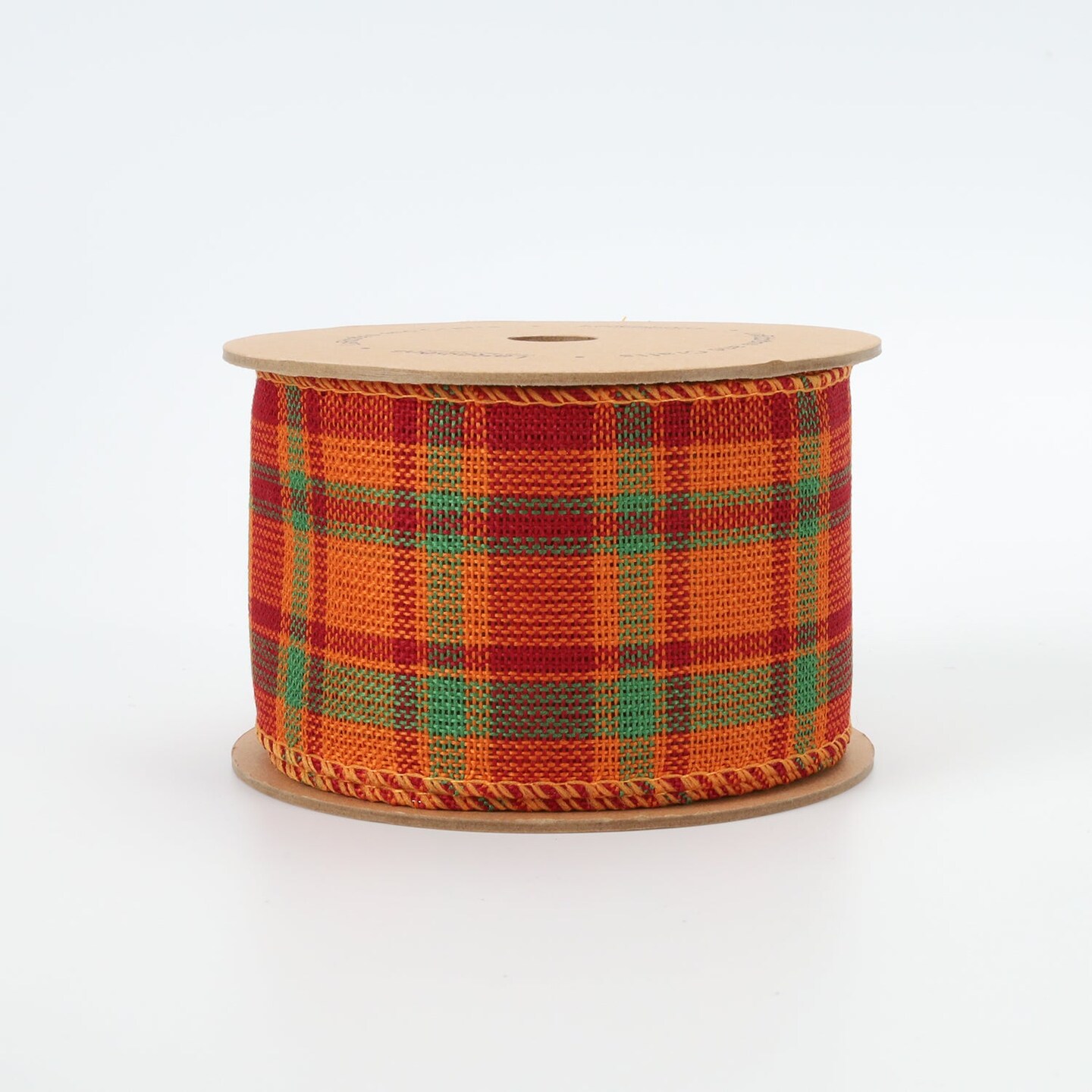 LaRibbons 2 1/2&#x22; Wired Ribbon | &#x22;Harvest Plaid&#x22; Rust/Multi | 10 Yard Roll