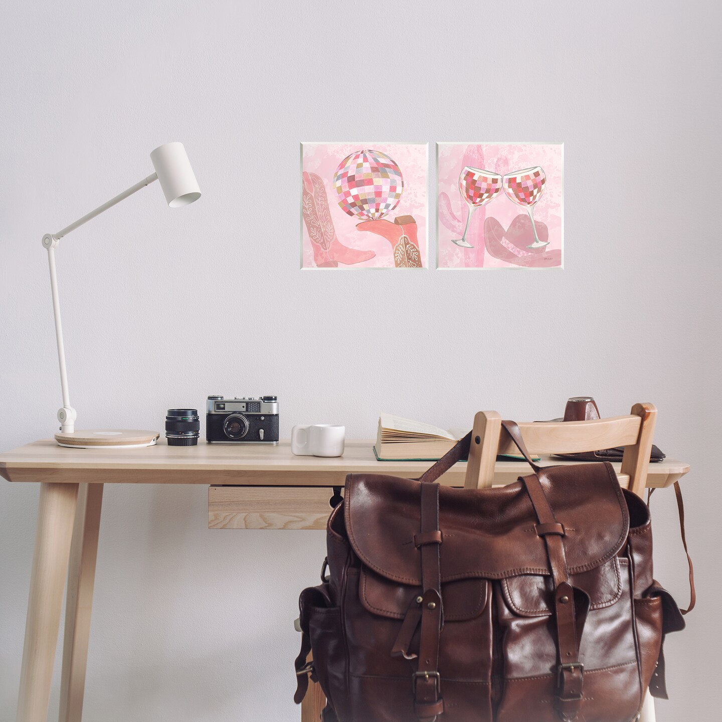 Stupell Industries Disco Cowgirl Western Glam 2pc Wall Plaque Set By Yvette St. Amant