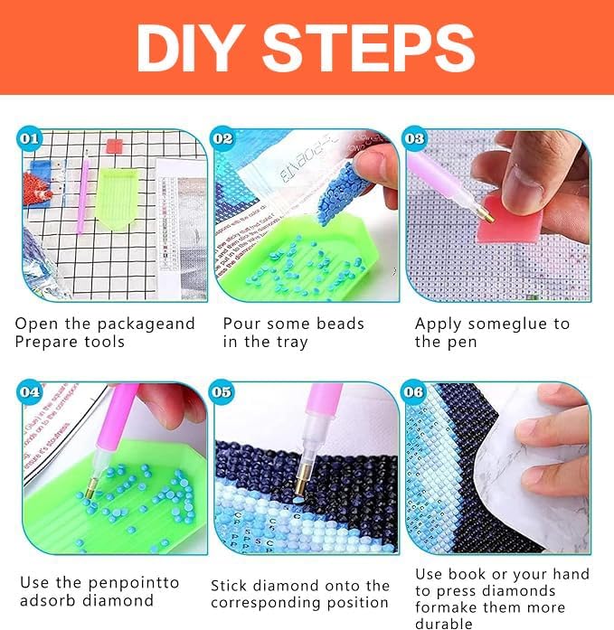 Diamond Art Kits for Adults-Round Full Drill