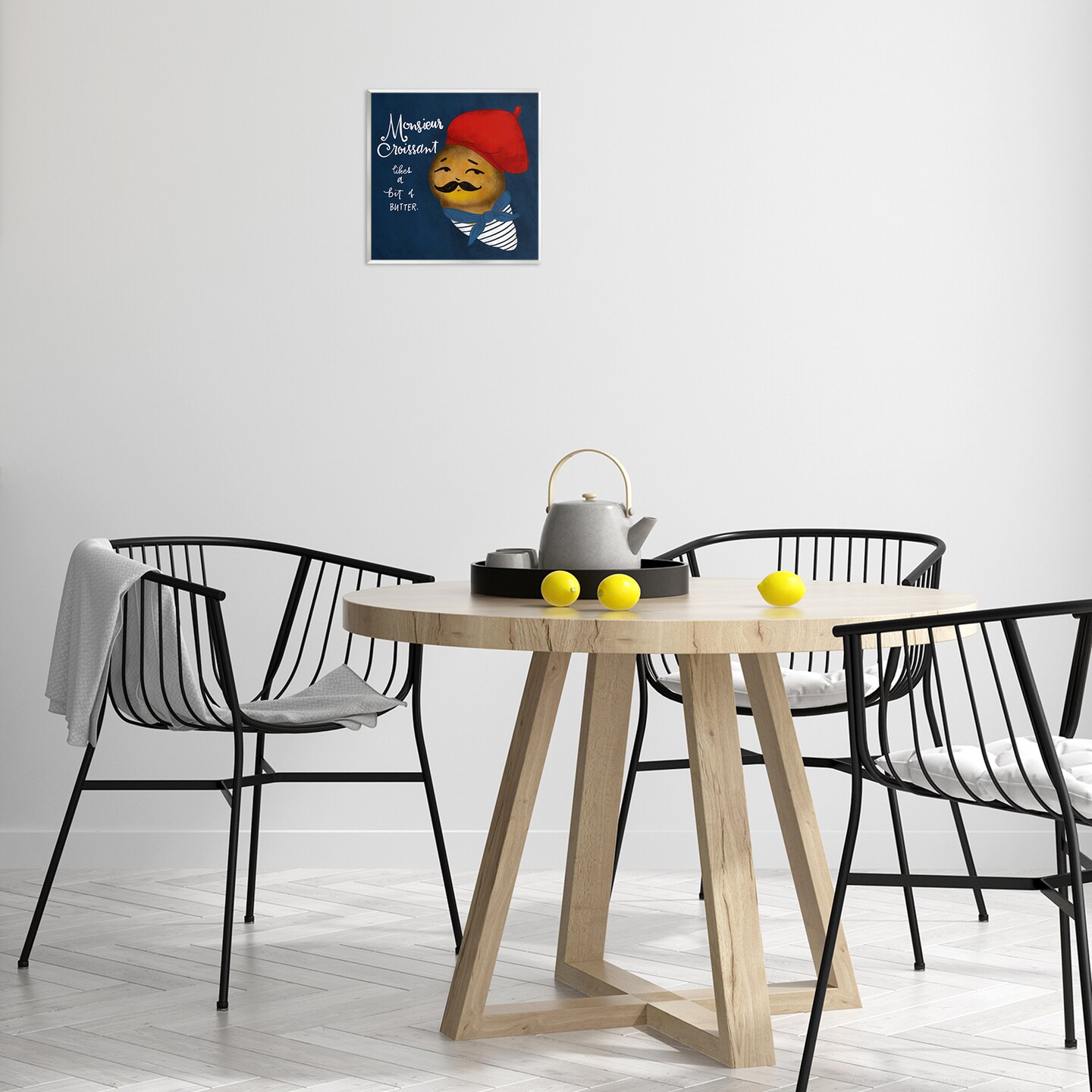 Stupell Industries Monsieur Croissant Likes Butter Wall Plaque By Giao Williams