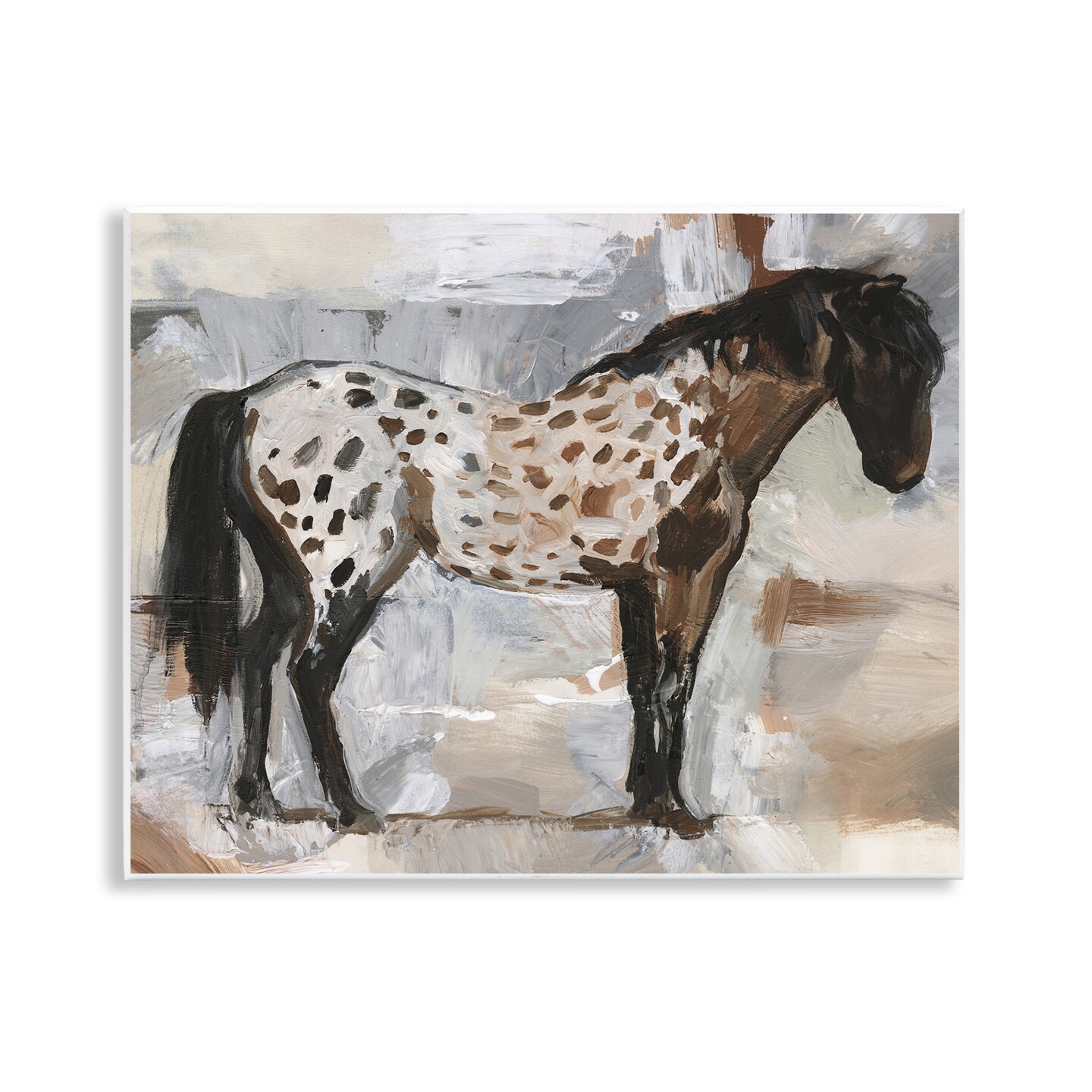 Stupell Industries Expressionist Dappled Horse Wall Plaque By Victoria Barnes