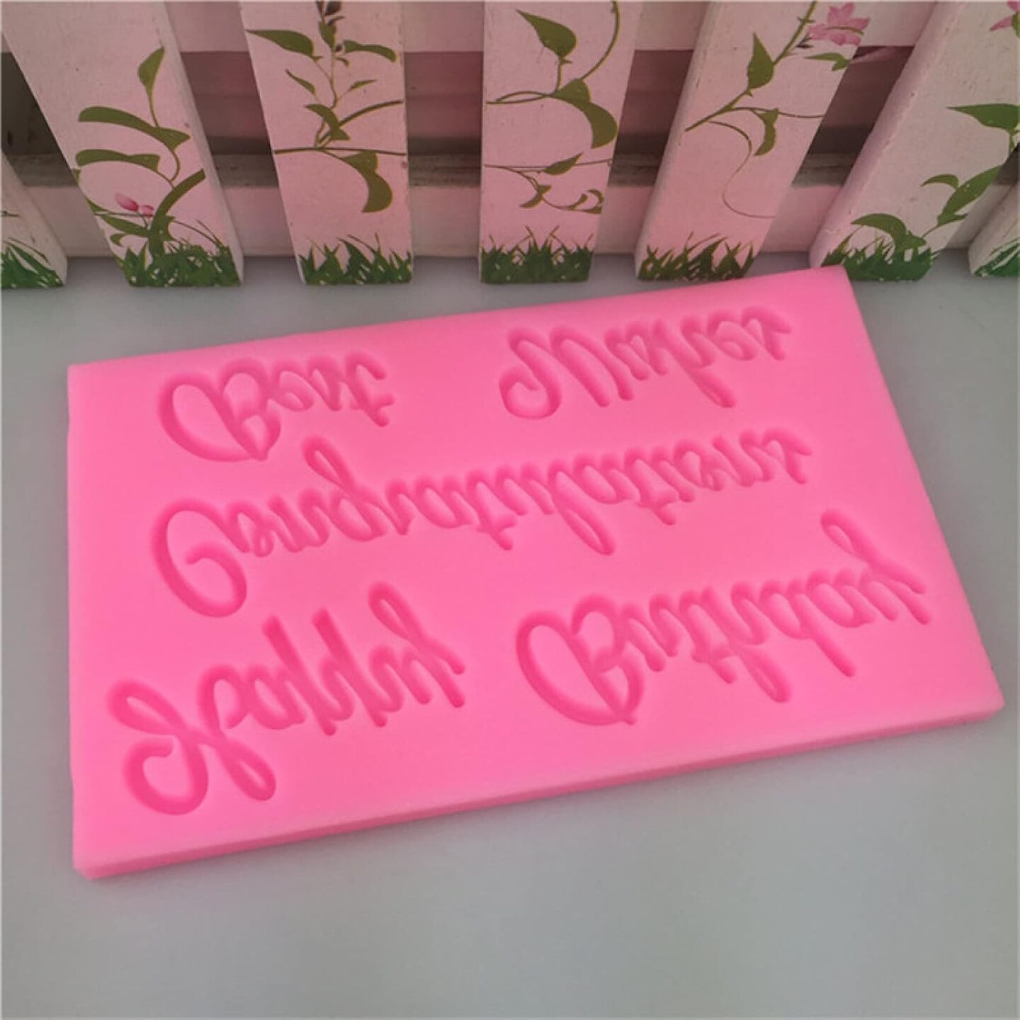 Congratulations &#x26; Best Wishes Silicone Mold Flexible Candy