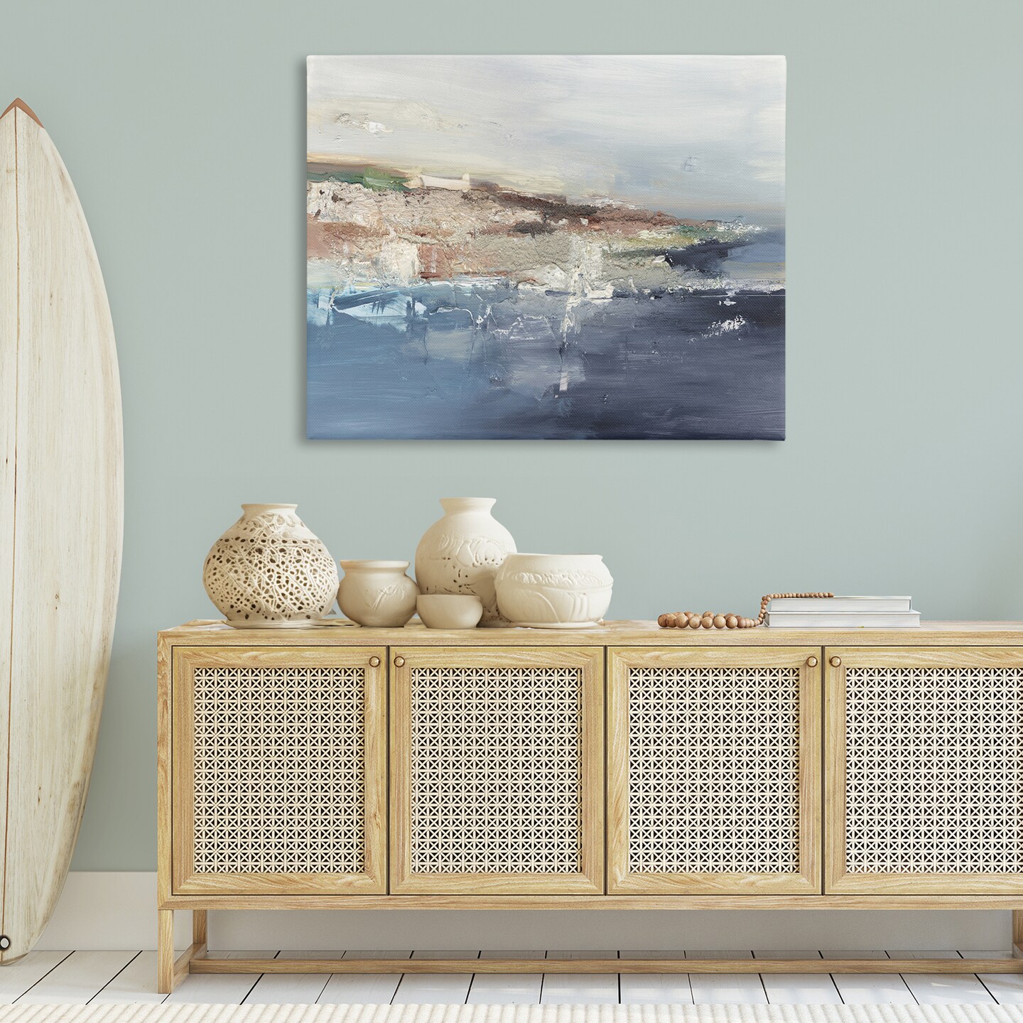 Stupell Industries European Coastal Abstract Canvas By Ethan Harper