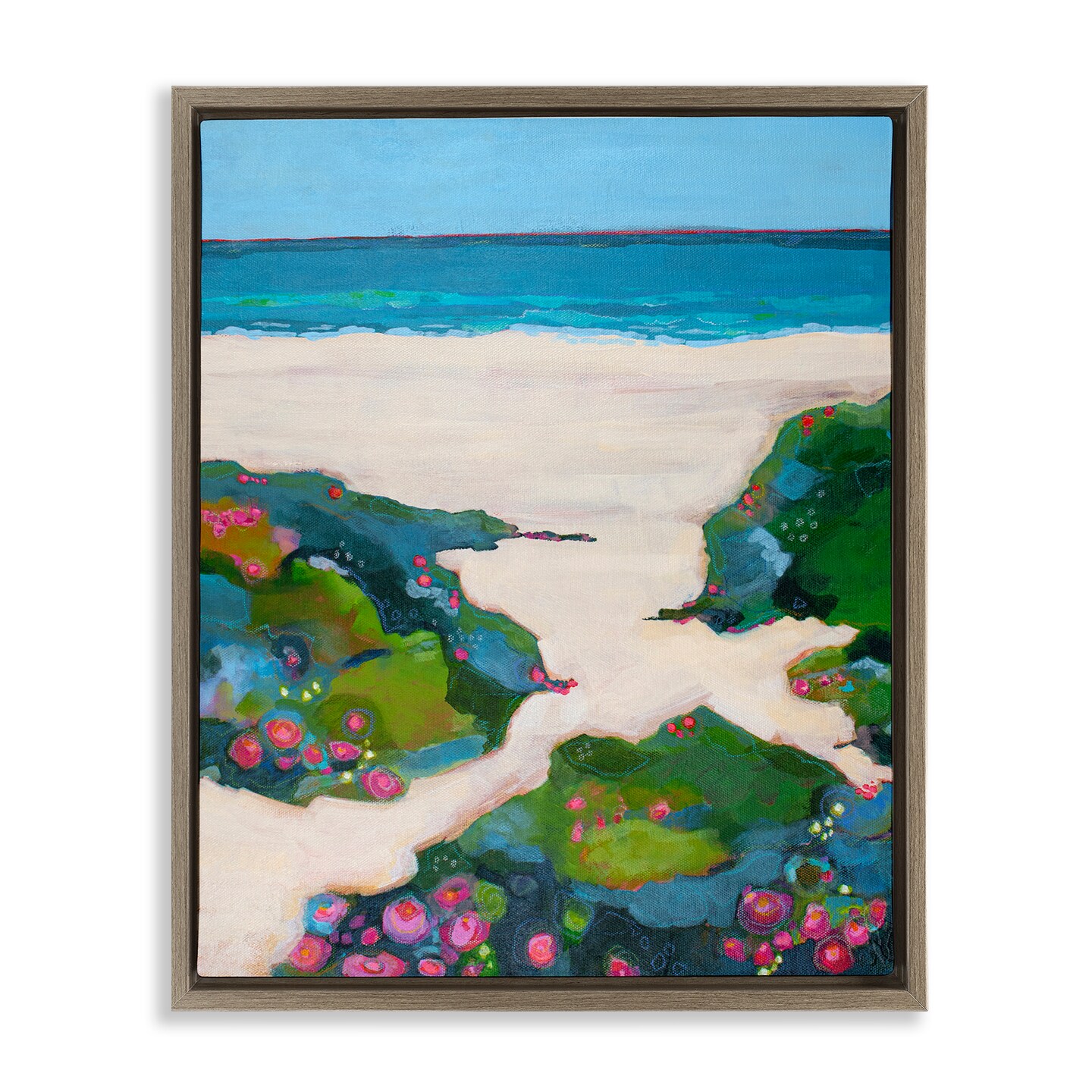 Stupell Industries Coast Is Clear Landscape Floating Frame, design by Dorothy Holmes Mohler