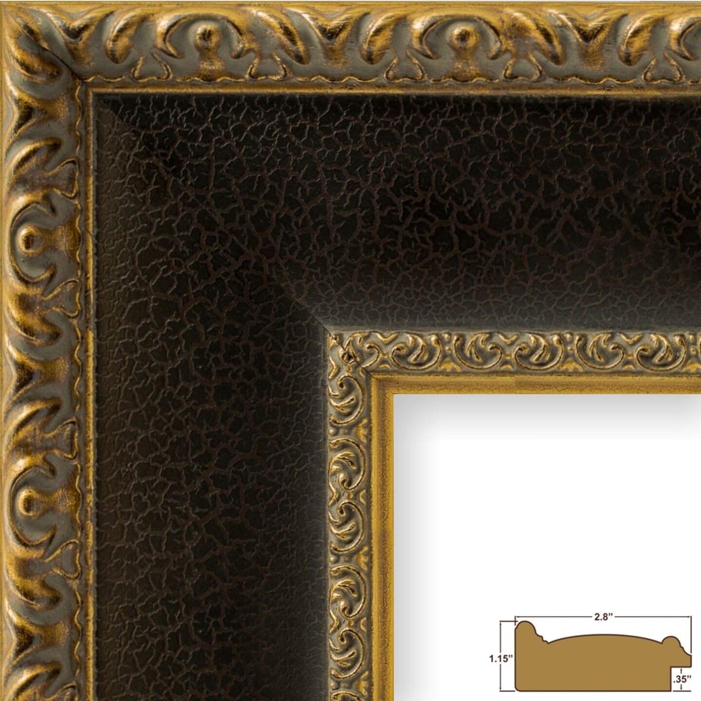 9x12 Picture Frame, Galerie W 2.75 Inch Wood Moulding, Wall Display Frame for Art, Posters, or Photos by wallsthatspeak