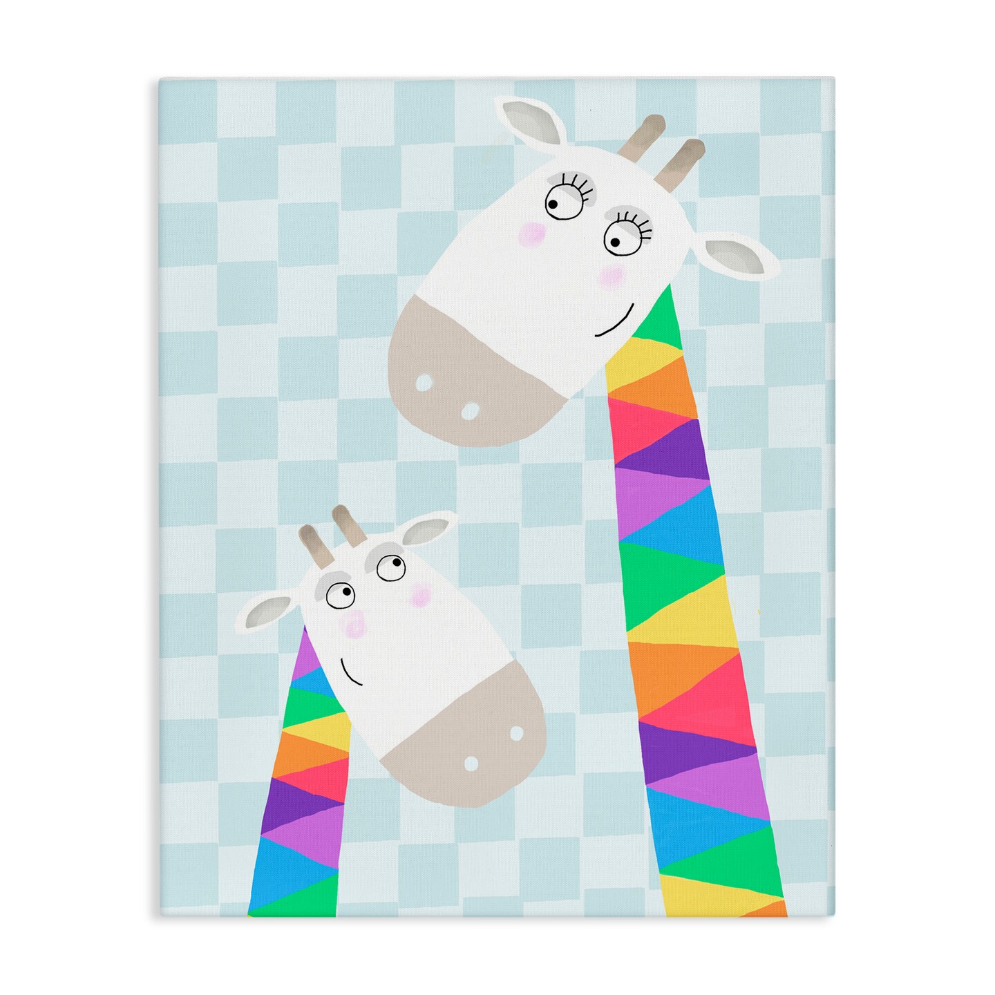 Stupell Industries Rainbow Geometric Giraffe Canvas, design by Carla Daly