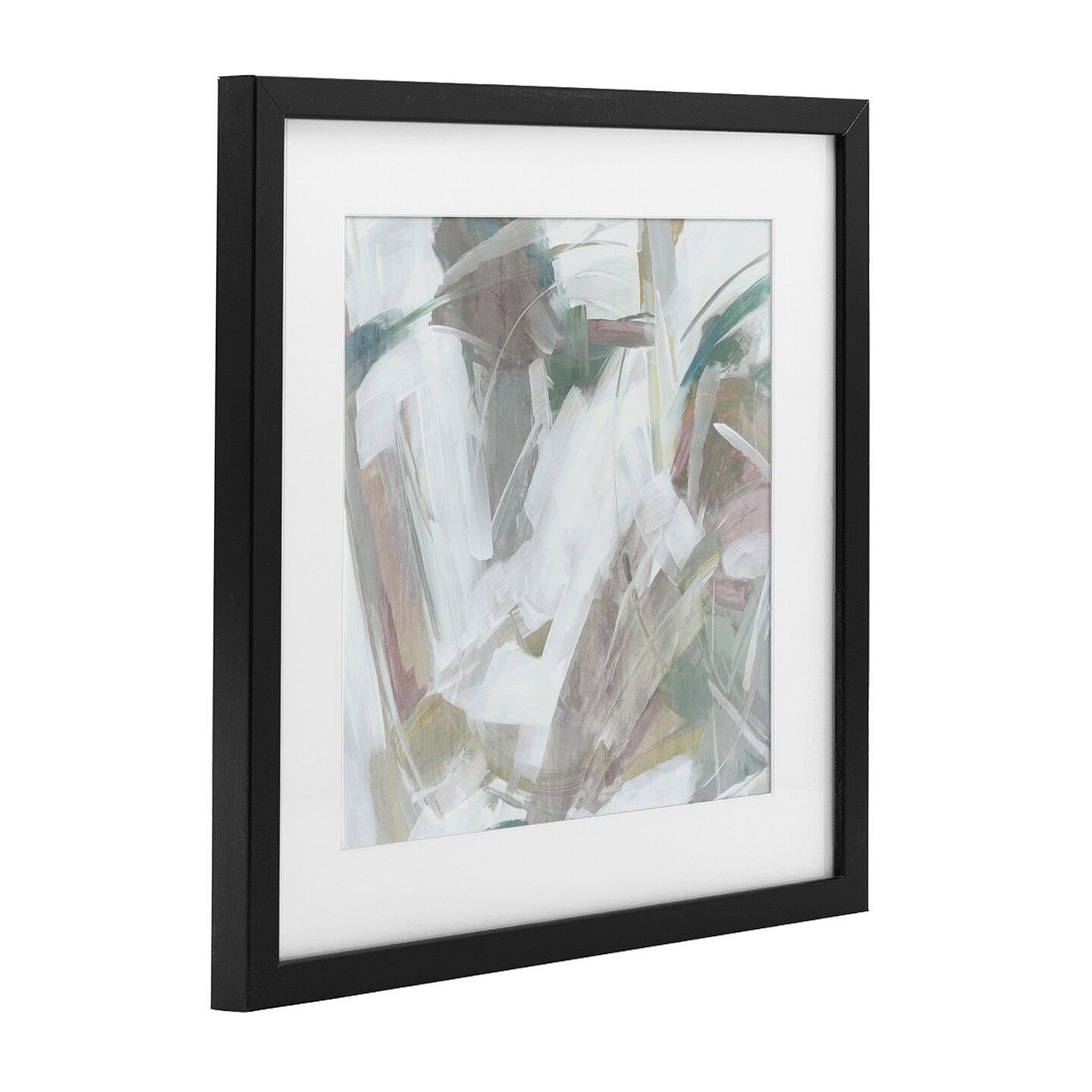 Stupell Industries Abstract Muted Harmony Framed Print Under Glass, design by Hannah Dawson