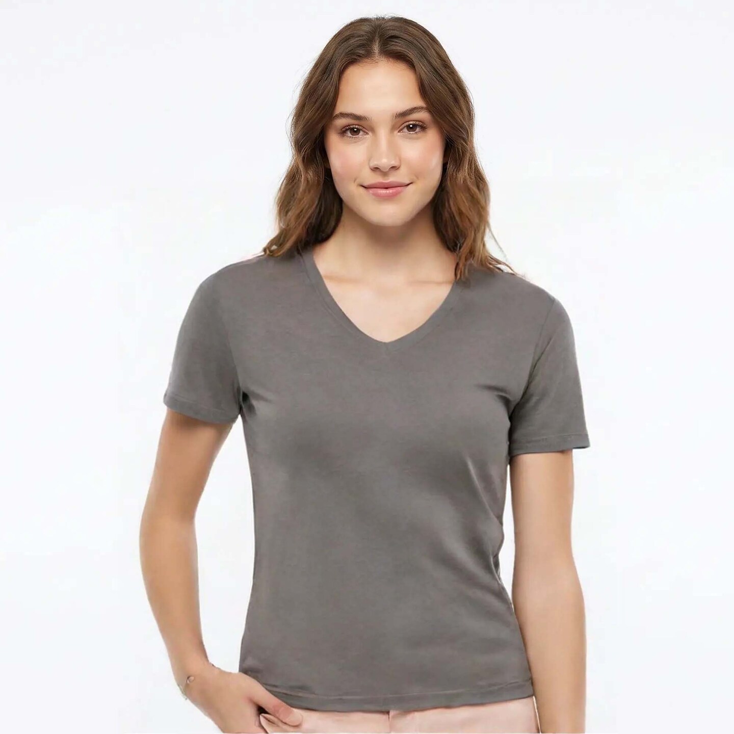 BELLA + CANVAS Women’s Relaxed Jersey V-Neck Tee for Casual, Layering & Everyday Soft Wear