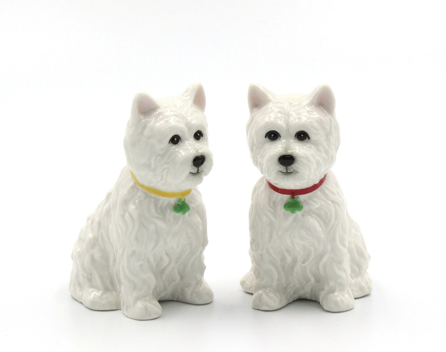 Ceramic Westie Dog Salt & Pepper Shakers, Home Décor, Gift for Her, Gift for Mom, Kitchen Décor, Christmas Décor, Gift for Dog Lover