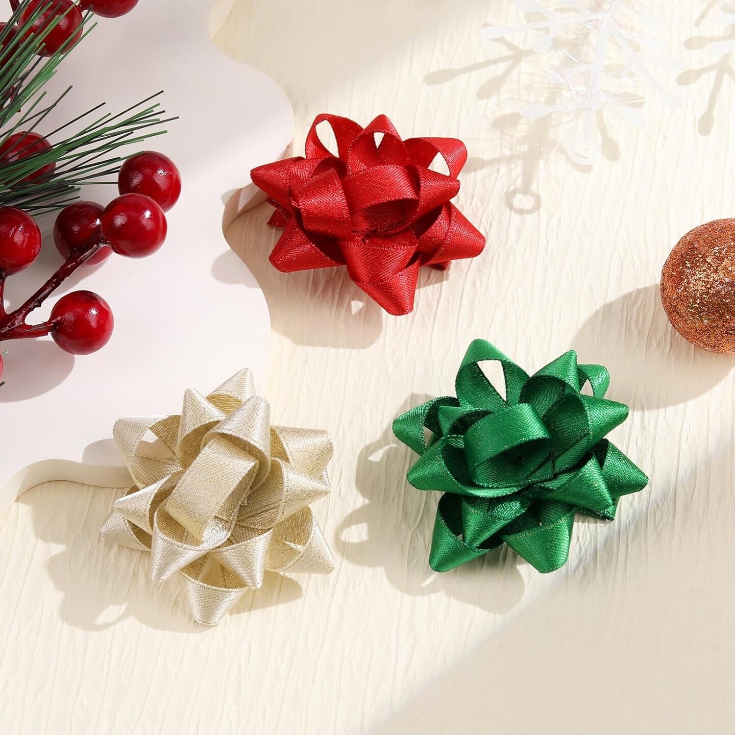 6PCS Christmas Hair Bows for Girls, Xmas Hair Clips Christmas Hair Accessories Festive Holiday Hairpins for Women Girls Toddler Children Kids Party Gifts (Christmas Bows-C)