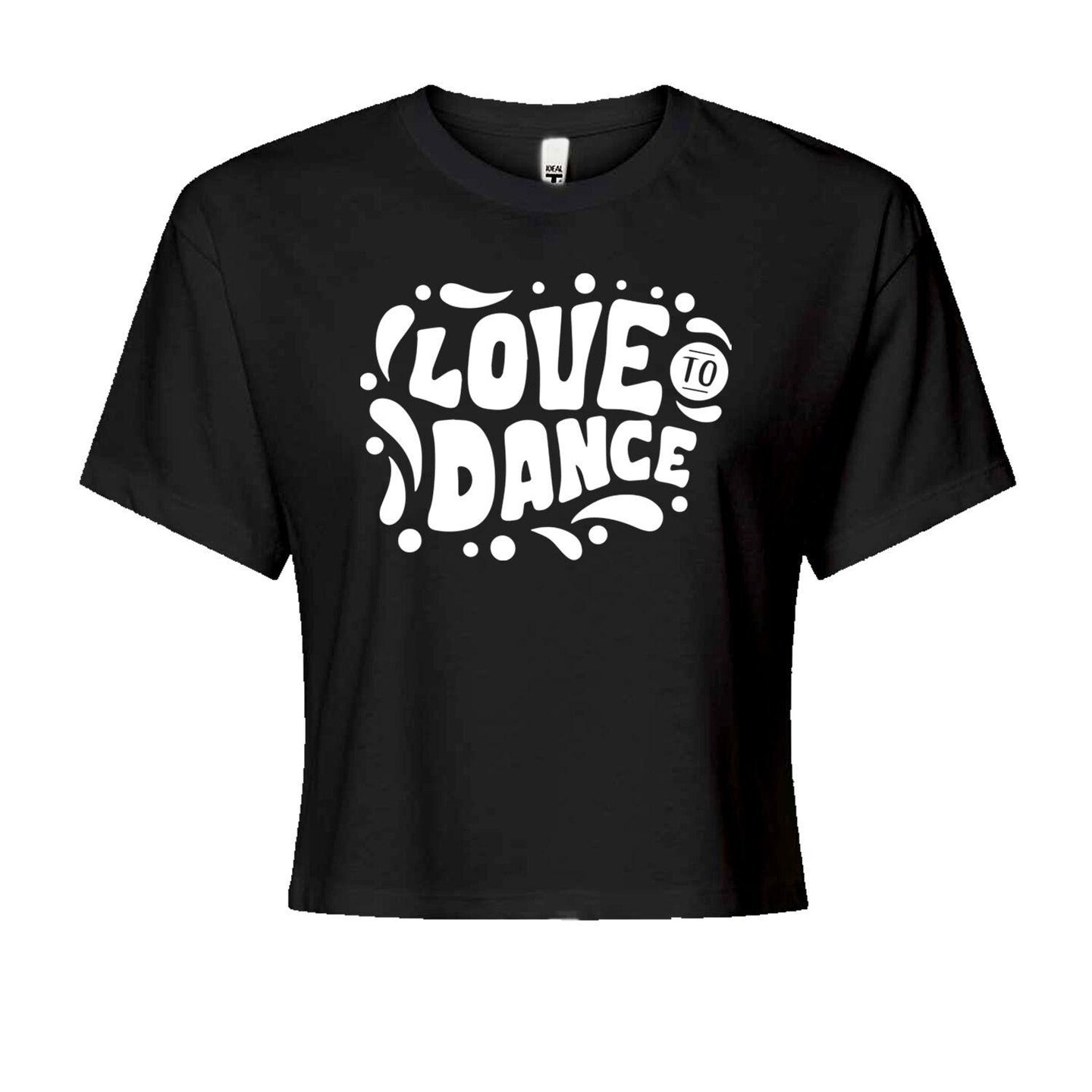 Love To Dance Cropped T-Shirt 1522-Z | MakerPlace by Michaels