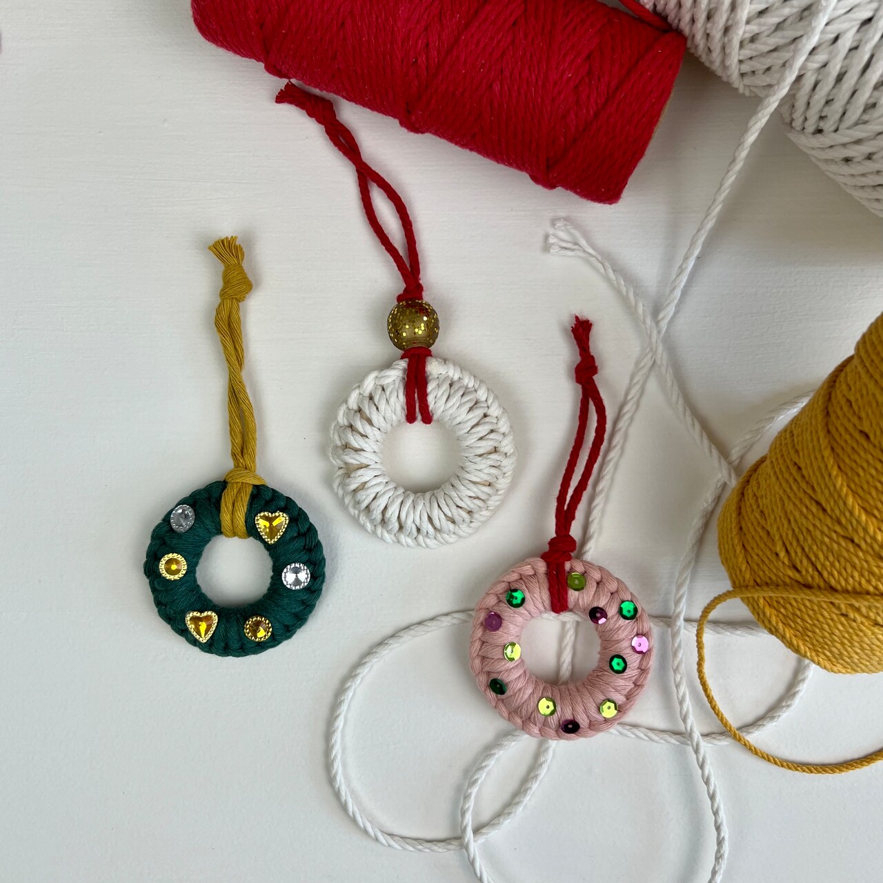 Kids Club: Macrame Wreath Ornament