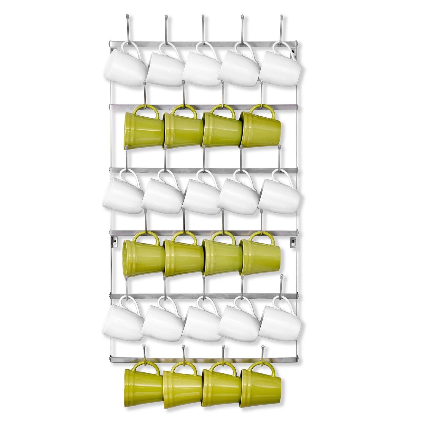 Sorbus 6-Tier Metal Mug Rack Organizer - for Home, Kitchen & Bar, Coffee Station