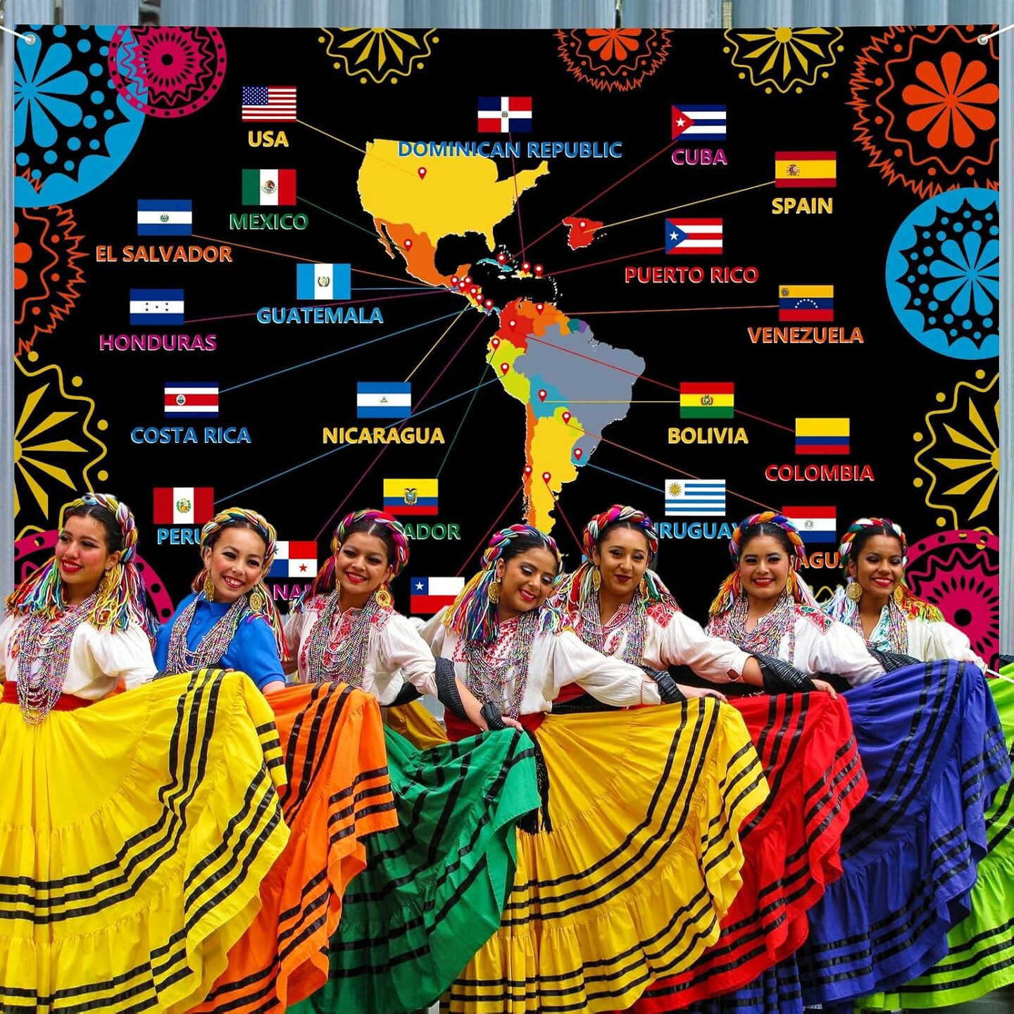 Hispanic Heritage Month Decorations Banner - 72&#x22; x 48&#x22;