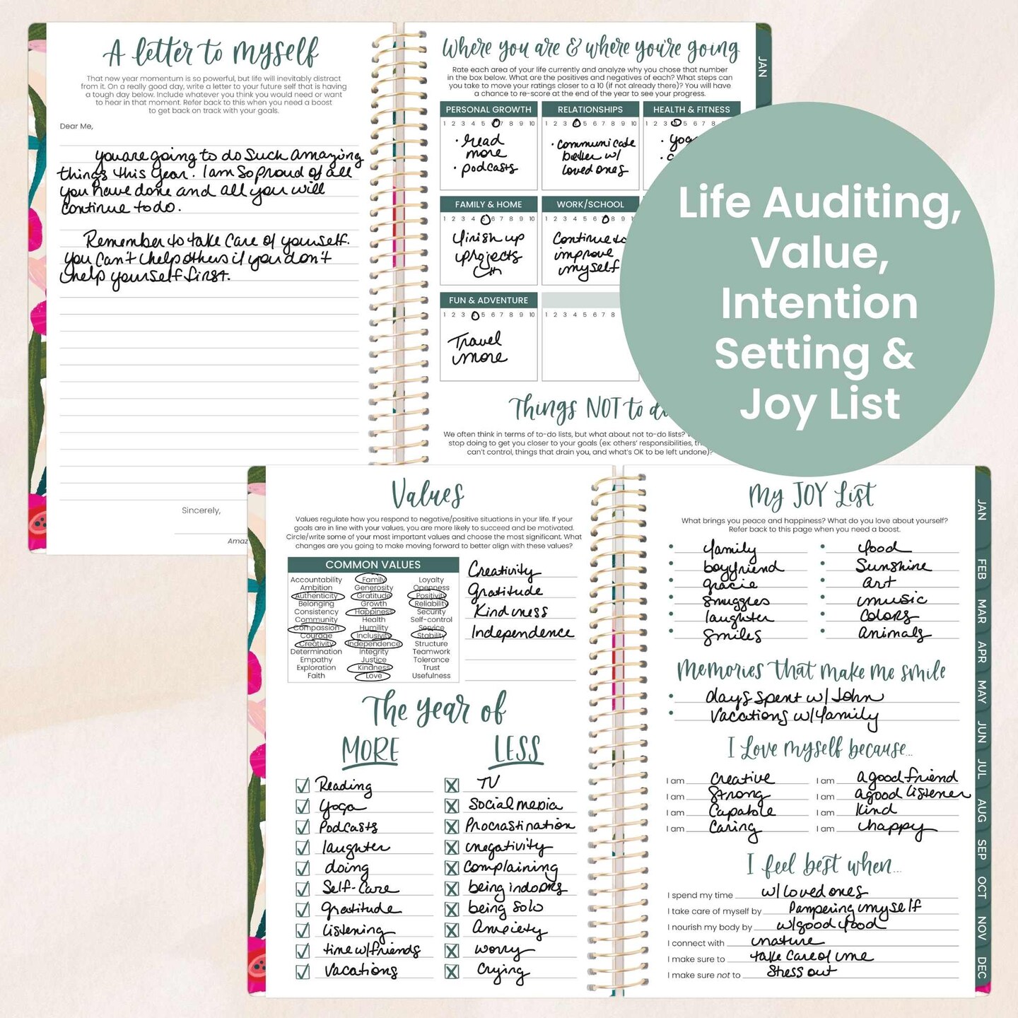 bloom daily planners 2026 Soft Cover Weekly & Monthly Planner, 5.5" x 8.25", Pink Poppies