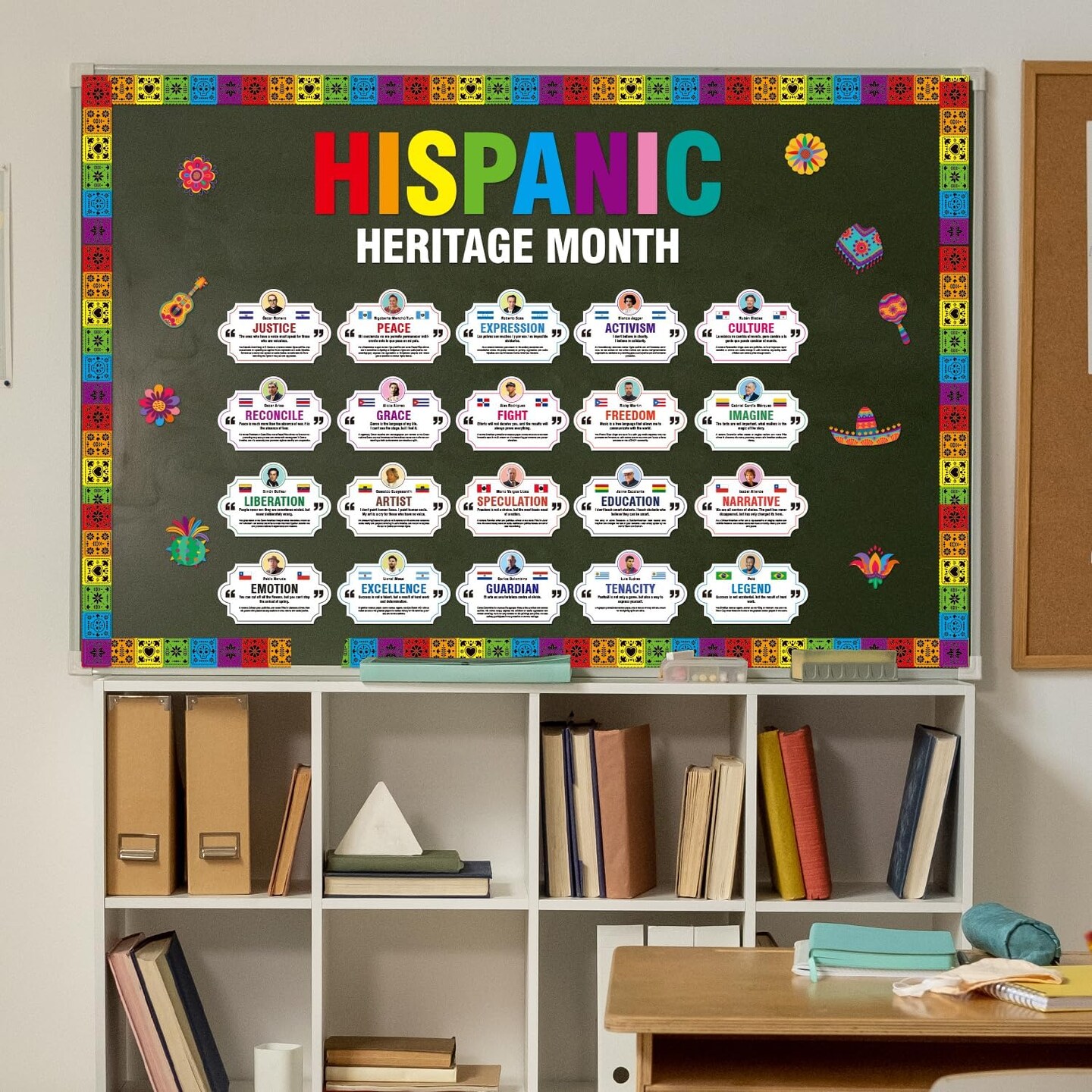 66 Pcs Hispanic Heritage Month Decorations, Hispanic Heritage Month Bulletin Board
