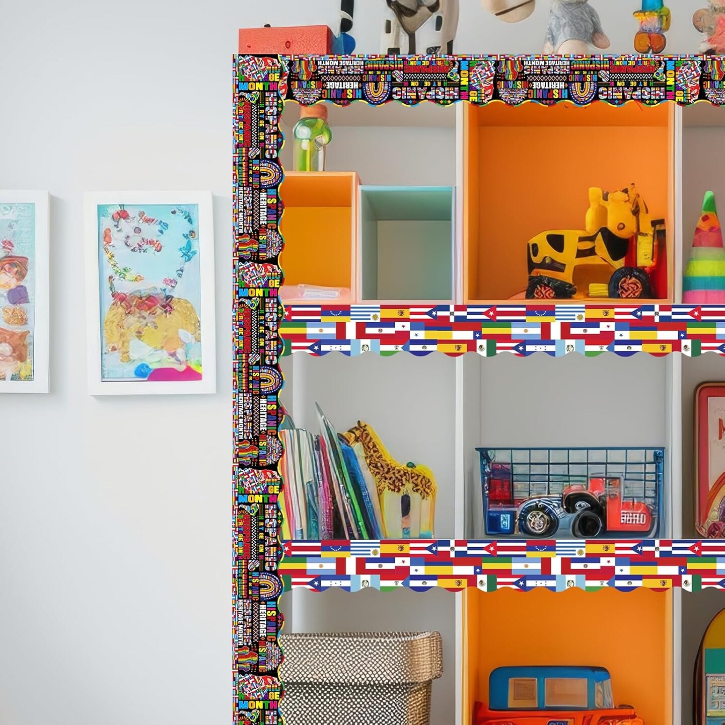 80 Pcs Hispanic Heritage Month Decorations Latin American Border,4 Designs