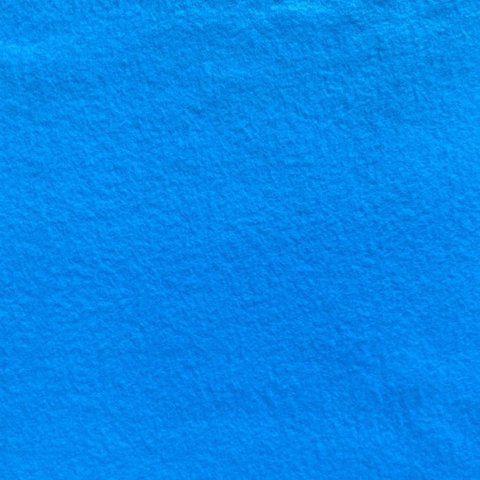 Solid Fleece No-Sew Throw Kit - Dresden Blue/Yellow (50x60)