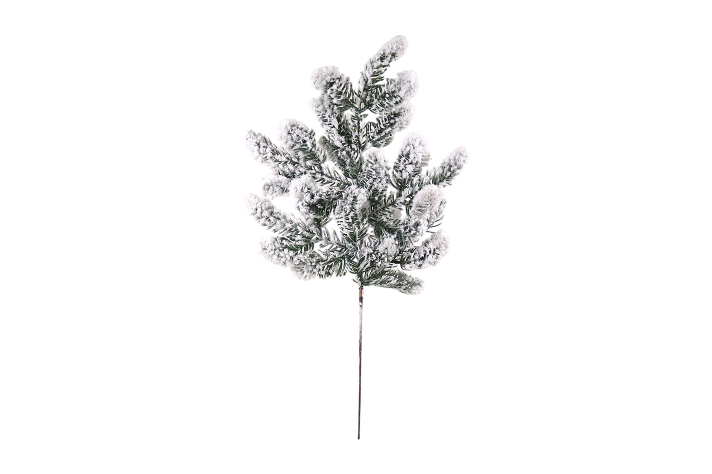 27" Christmas Pine Snow Noble Fir Spray x5 – Artificial Holiday Décor Fir Stems, Faux Pine Branches for Christmas, Home & Event Decoration, Set of 6