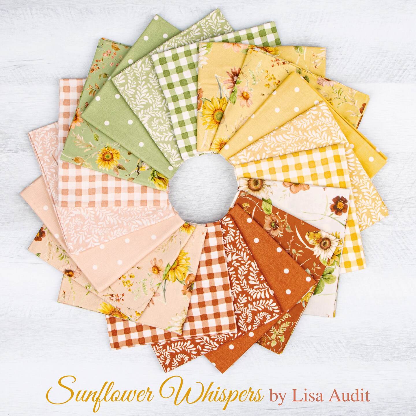 Sunflower Whispers 10&#x22; Square Pack (Layer Cake / 10&#x22; Stacker) by  for Riley Blake (10-16670-42)