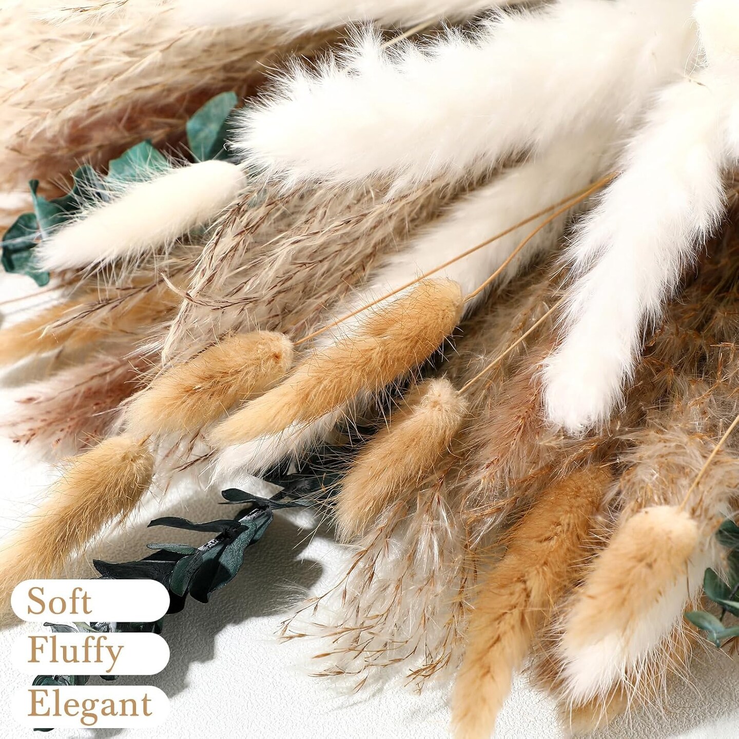 650 Pcs Dried Pampas Grass Decor Bulk 17(Vintage Colors)