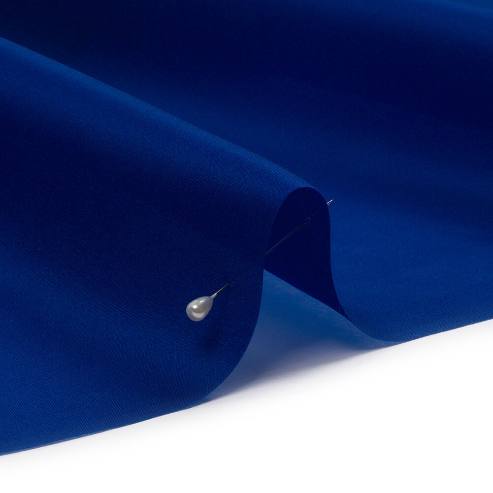 1 Yard Mazarine Blue Premium Silk Satin Face Organza Fabric for Evening Gowns and Dresses 54" Width