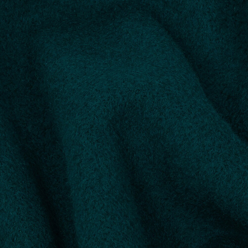 1 Yard Wool and Cashmere Coating Made in Italy - Ocean Blue - Alberini Collection 60&#x2019;&#x2019; Width