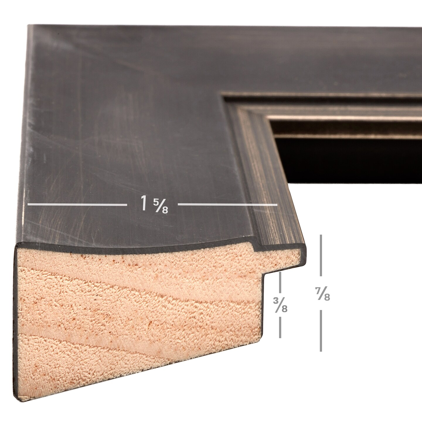 4x6 Aristocrat 1.625 Wood Moulding, Wall Display Frame for Art, Posters, or Photos wallsthatspeak