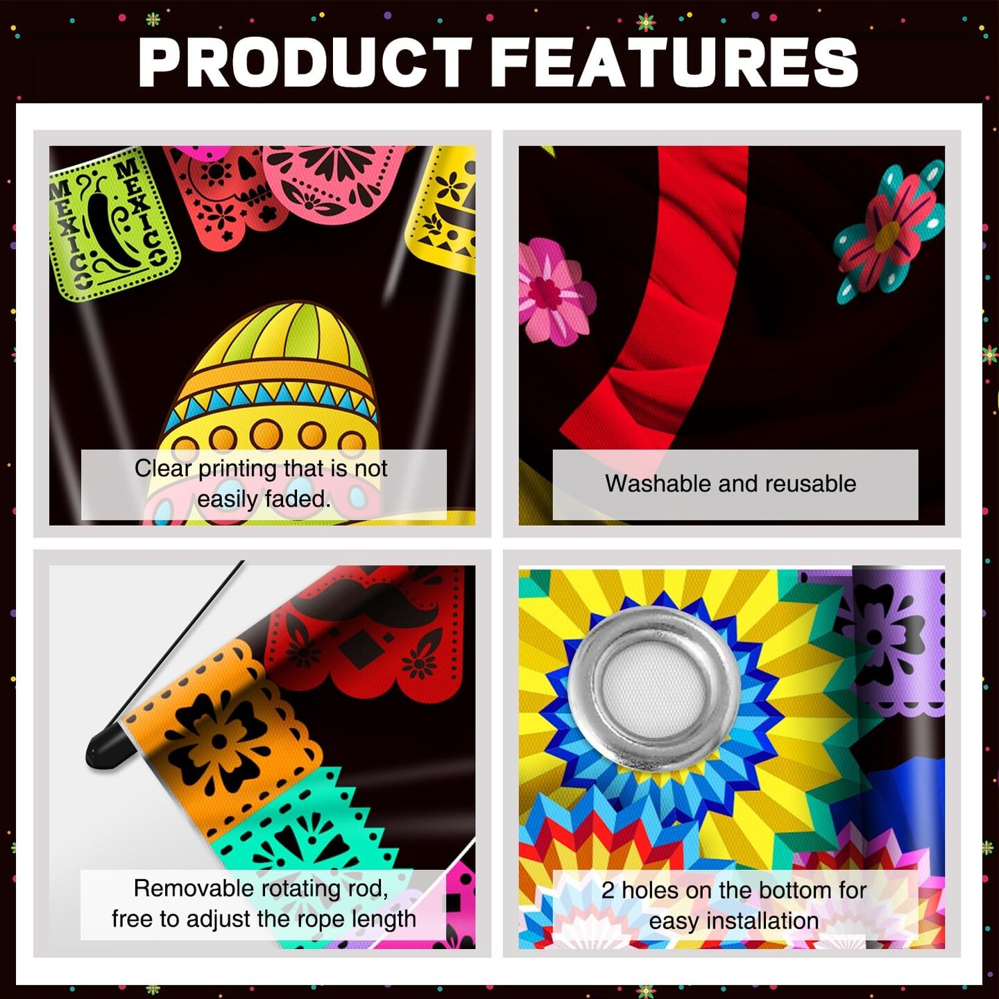 Hispanic Heritage Month Decorations, National Latino Heritage Month Decoration (colorful )