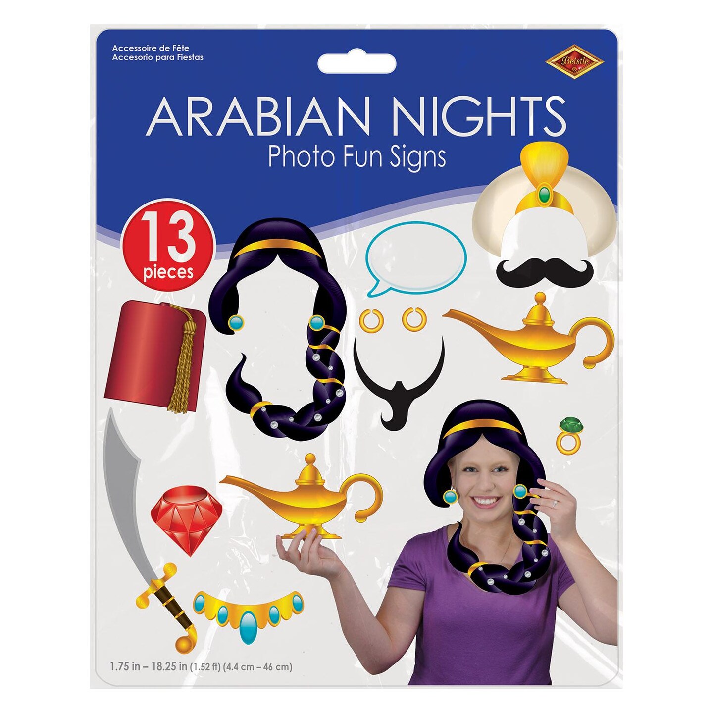 156 Piece Beistle Arabian Nights Party Photo Fun Signs