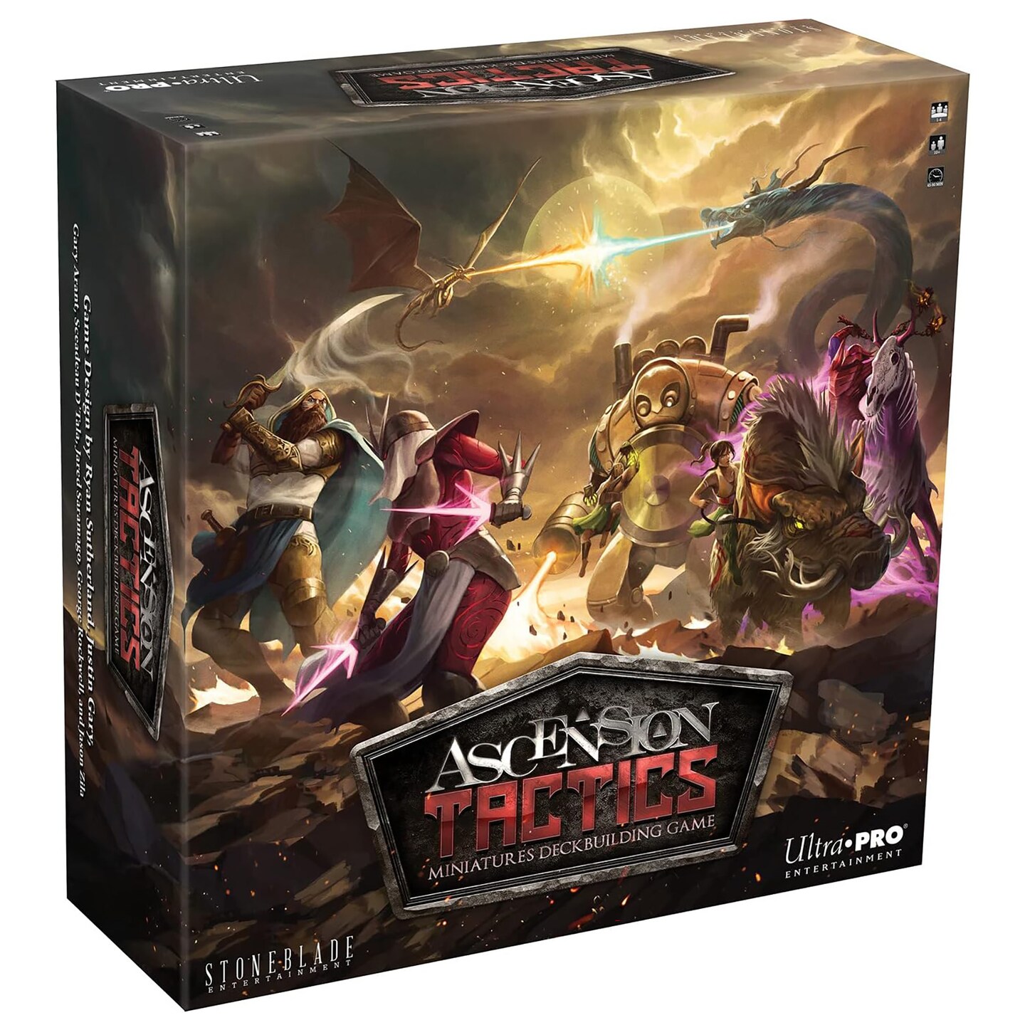 Ascension: Tactics - Deckbuilding Miniatures Board Game, Fantasy Card Battles &#x26; Campaigns, Control Champions, Character Standees, Ages 10+, 1-4 Player