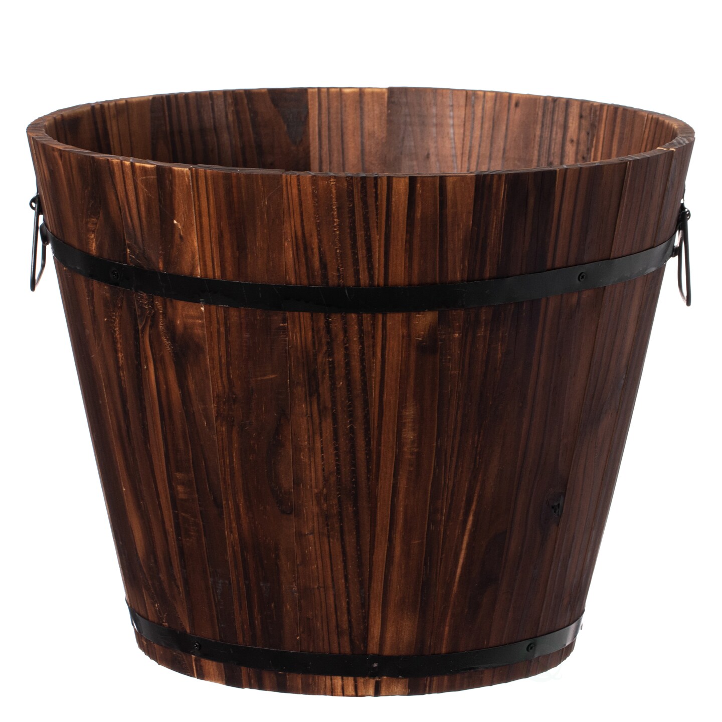 Wooden Whiskey Barrel Planters