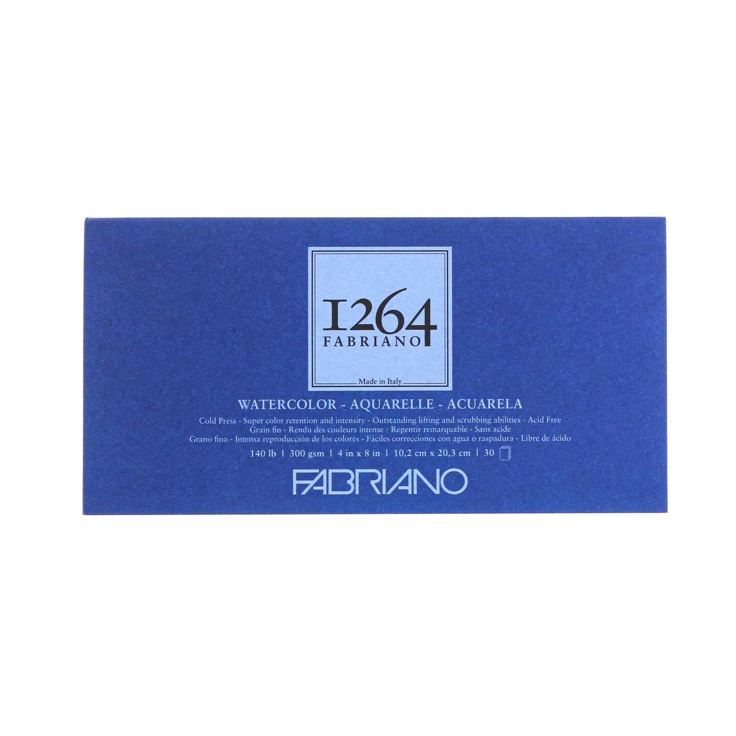 Fabriano 1264 Watercolor Pad, 140 140lb. (300gsm)