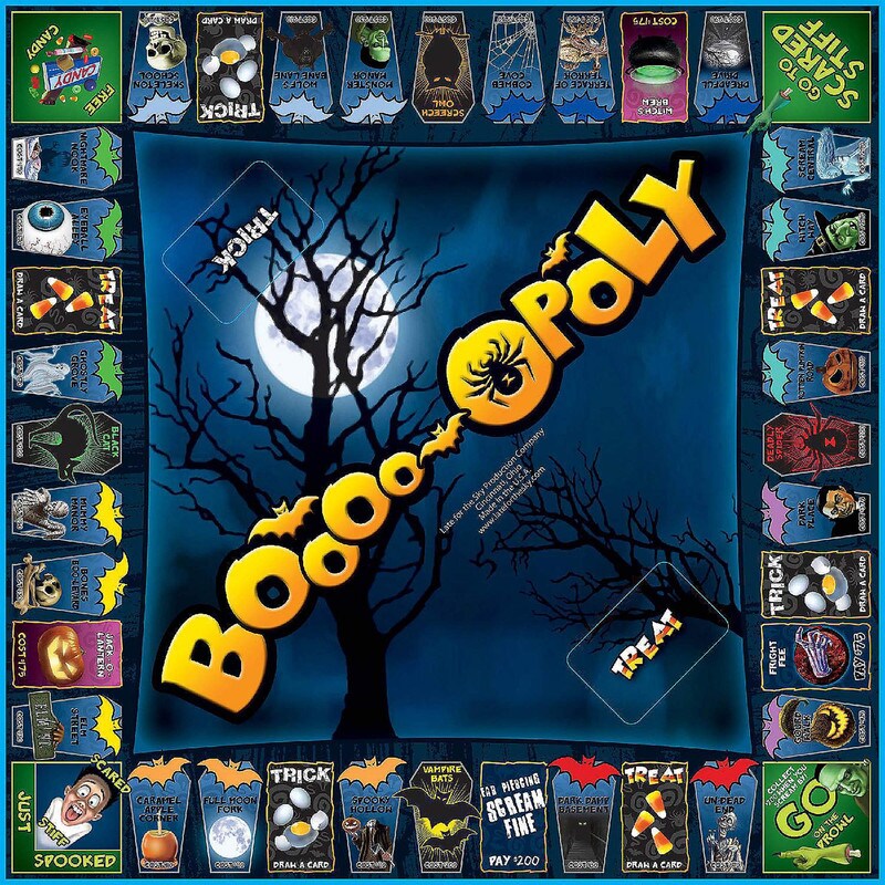 Boooo Opoly Board Game Halloween Property Trading Fun for All Ages