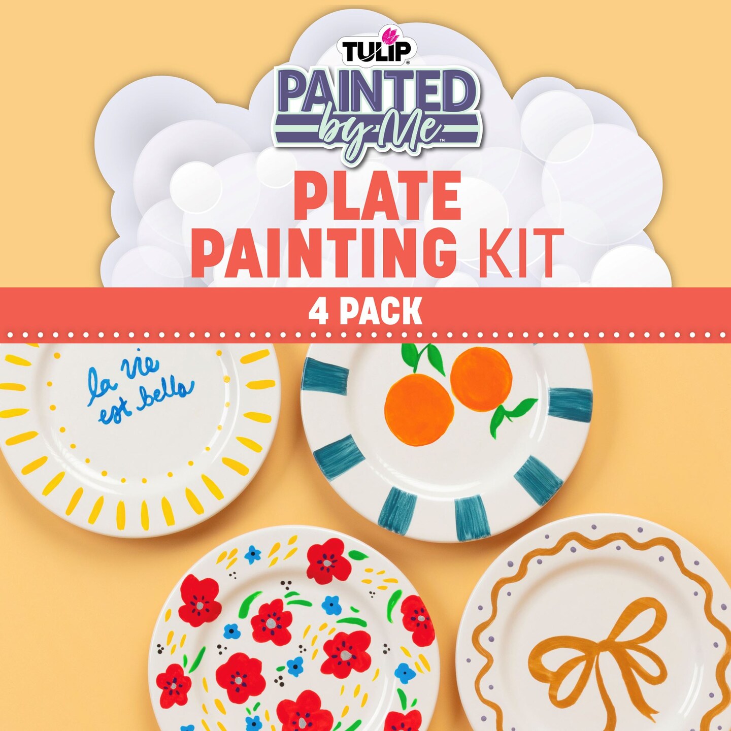 Tulip Painted By Me Plate Painting Kit 4 Pack