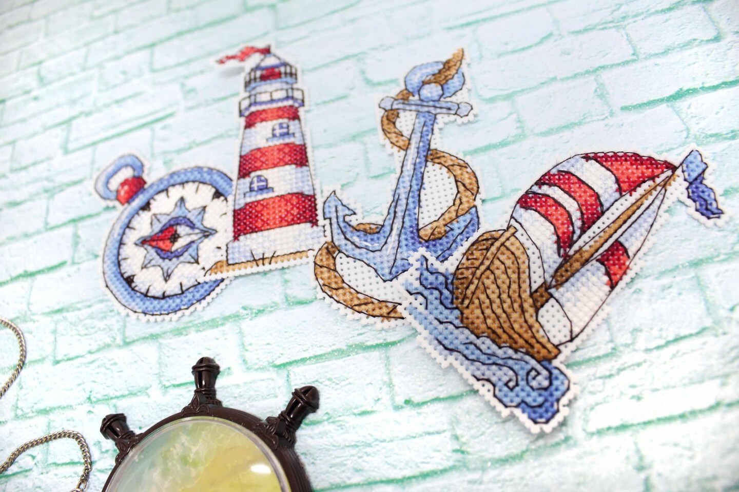 Sea Mood P-275 / SR-275 Plastic Canvas Counted Cross Stitch Kit