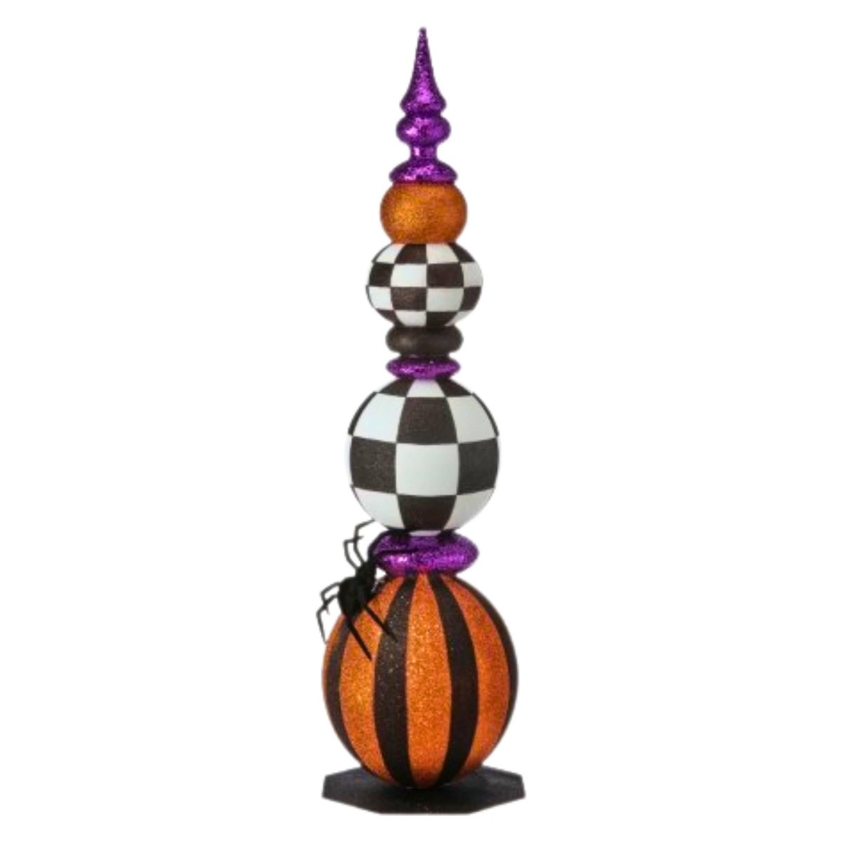 48&#x22; Glitter Halloween Ball Topiary