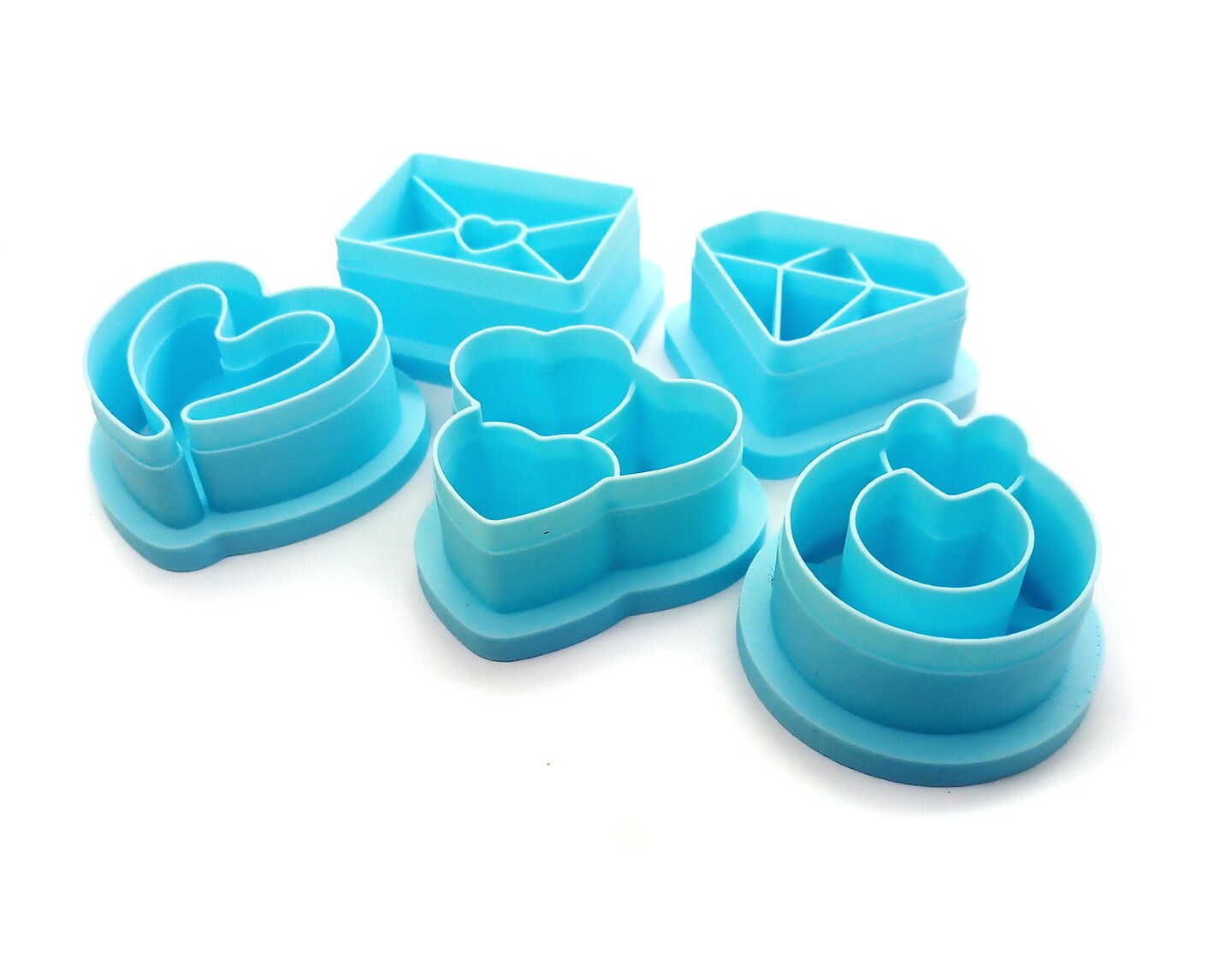 Wedding Shape Clay Cutters Bundle, 5 pc Love Theme, Adorabilities