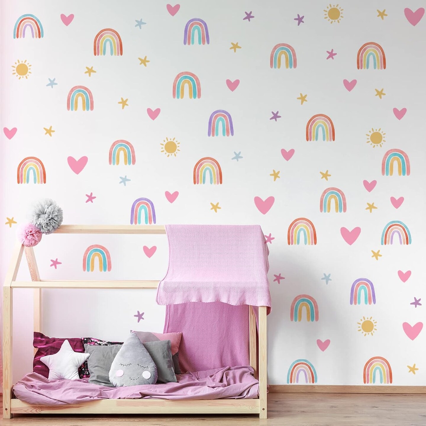 Rainbow Wall Decor Stickers Small Rainbow Decal - Classic Color
