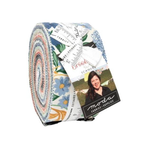 Brookside 2.5&#x22; Strip Roll (Jelly Roll) by 1 Canoe 2 for Moda (36080JR)