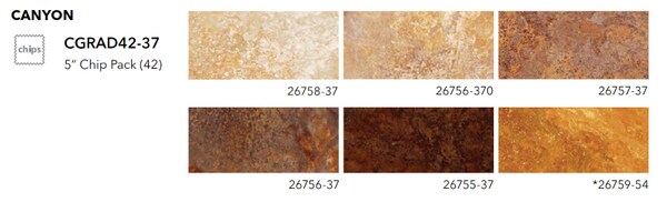 Stonehenge Gradations 5" Square Pack (Charm Pack) in Canyon by Linda Ludovico for Northcott (CGRAD42-37)