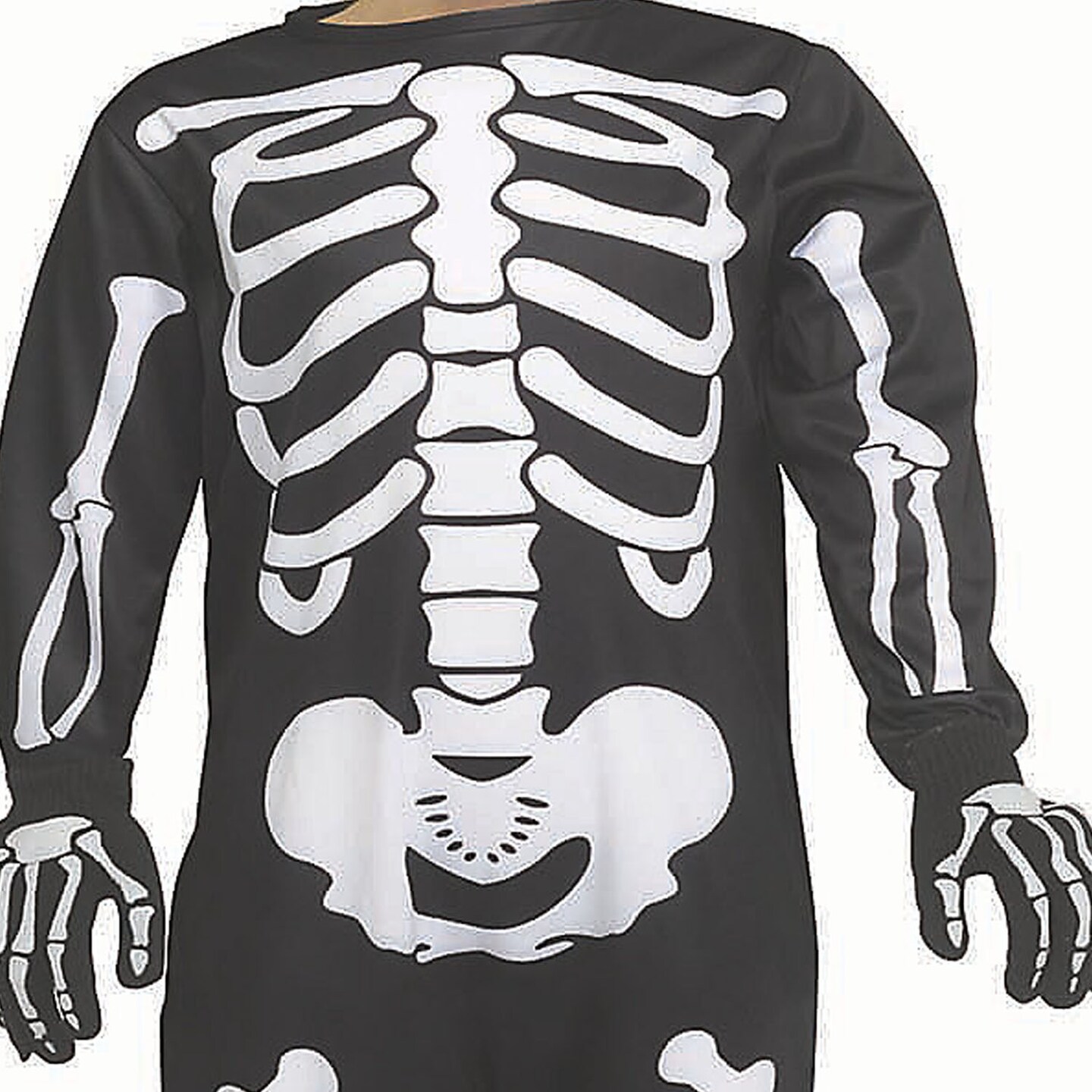 Toddler Skeleton Jumpsuit Costume Black White Halloween Outfit