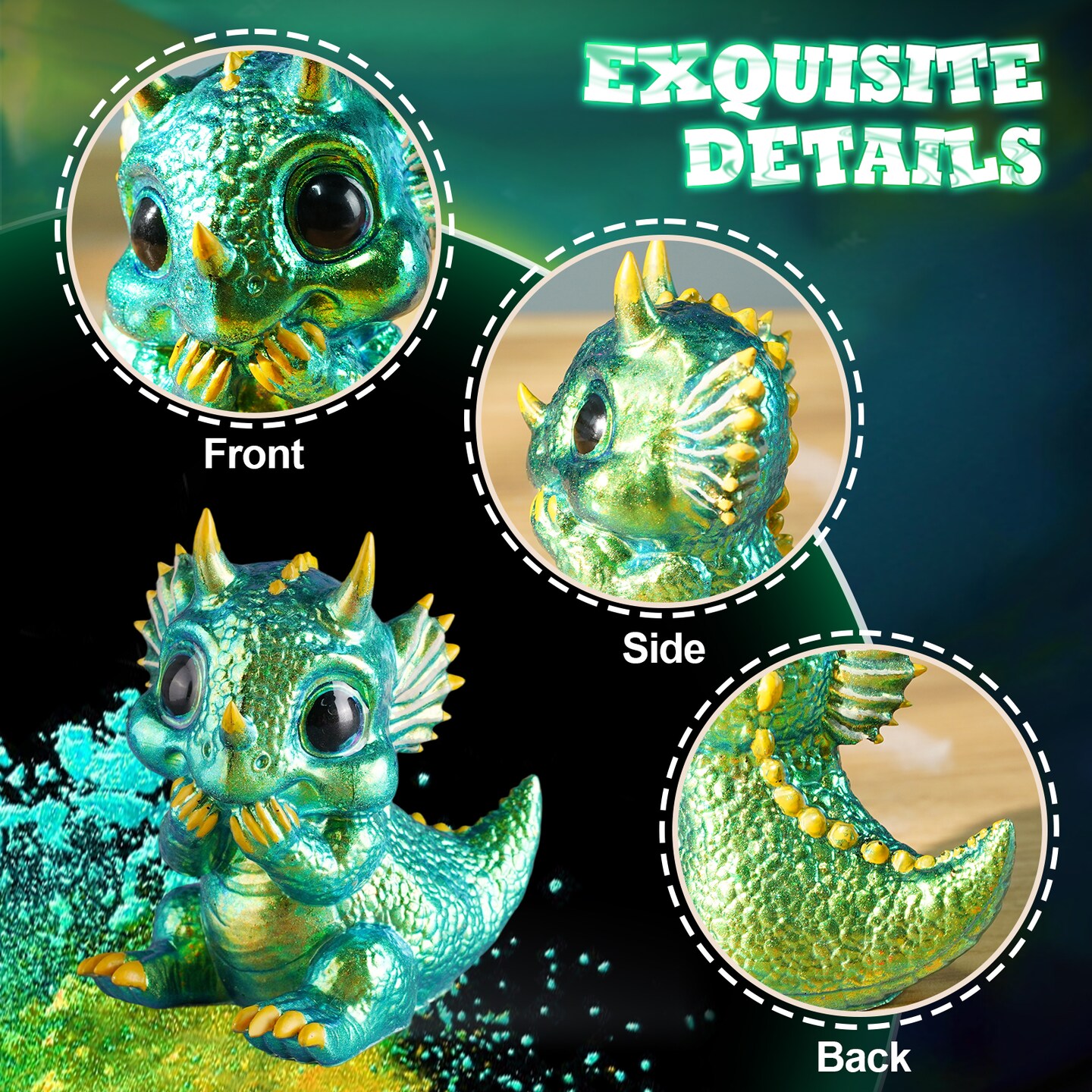 LET&#x2019;S Resin Dinosaur Resin Molds Silicone,Large Dinosaur Figurine Epoxy Resin Molds,Lifelike Tyrannosaurus Rex and Triceratops Animal Silicone Molds for Resina Art, Gifts, Home Decor