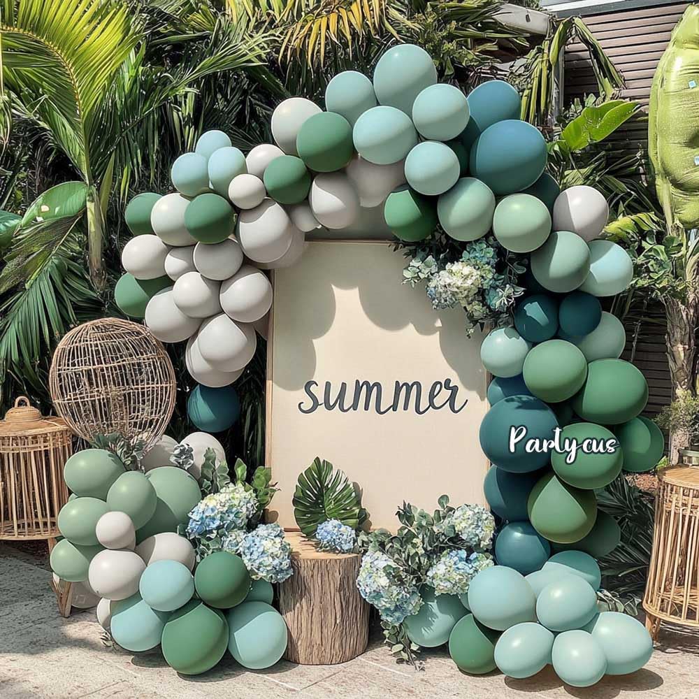 Dusty Blue Green Balloon Arch Kit (Blue Green)