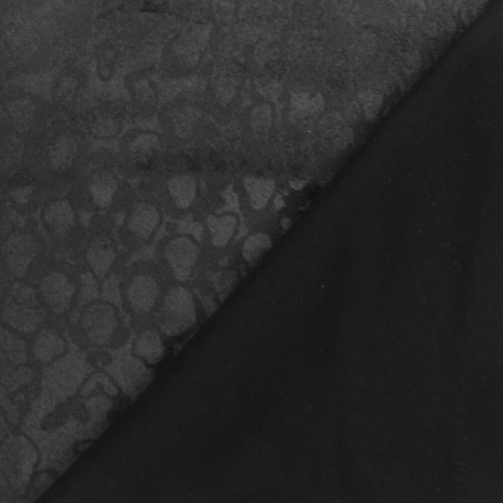 Pearl Black Famous Maker Reptile Printed Stretch Tricot Swimwear Fabric By the Yard
