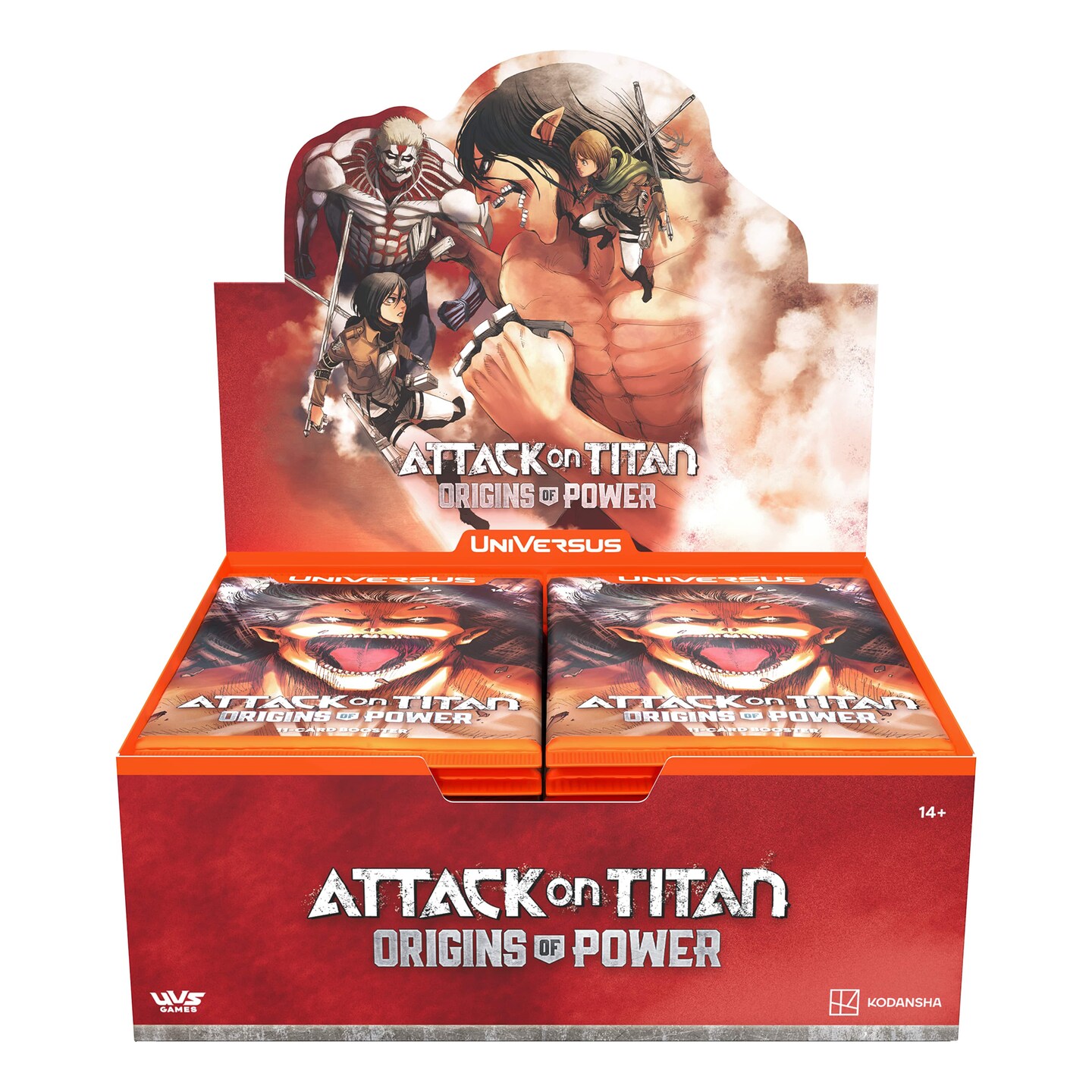 universus booster box Attack on Titan origins of power Universus Booster box sealed – AAN Collect  LLC main image 0