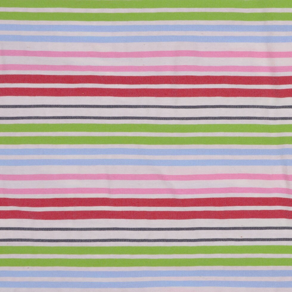 1 Yard Multicolored Striped Cotton Stretch Seersucker