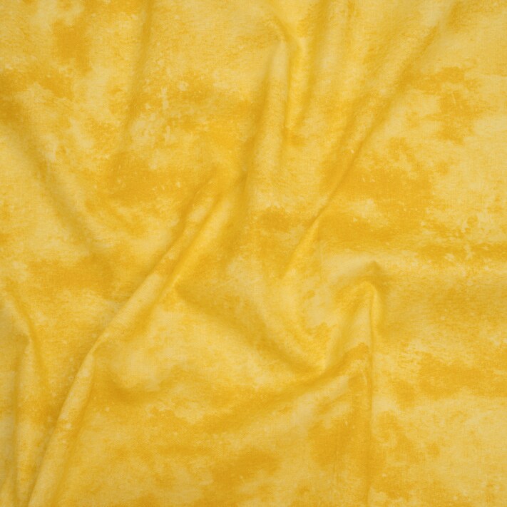 1 Yard Printed Quilting Cotton Sunflower Fresco Texture Toscana Collection Yellow Fabric