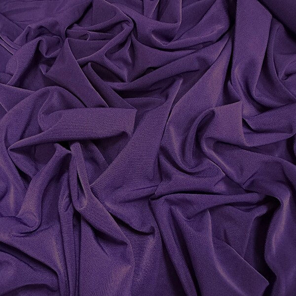 Iris Purple ITY Jersey Knit Fabric By the Yard